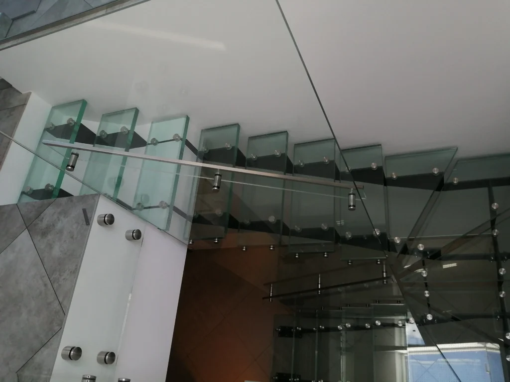 Glass stairs
