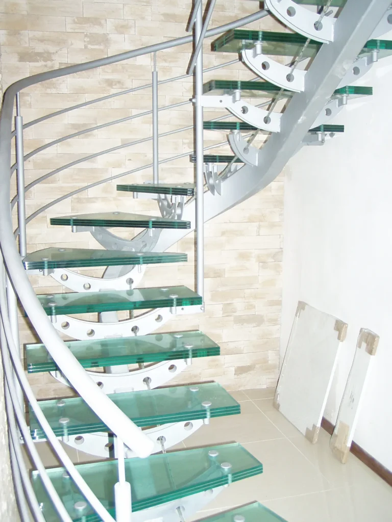 Glass stairs