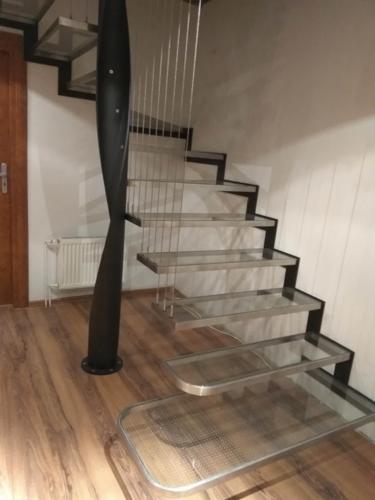 Glass stairs